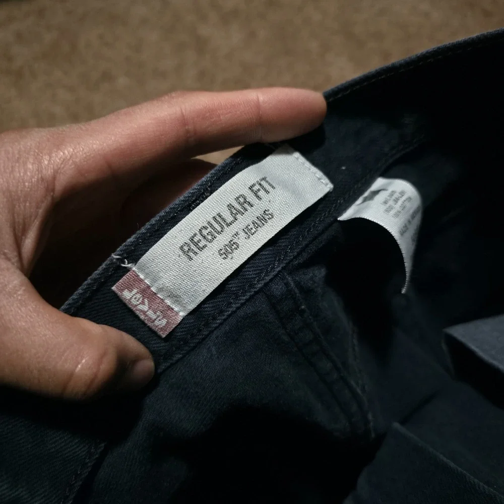 Vintage Levis 505 Regular Jeans Mens 34‎ x 34 *Fits 32 x 34 Navy Y2K 100% Cotton